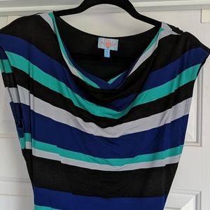 Plenty by Tracy Reece ruched fitted dress size